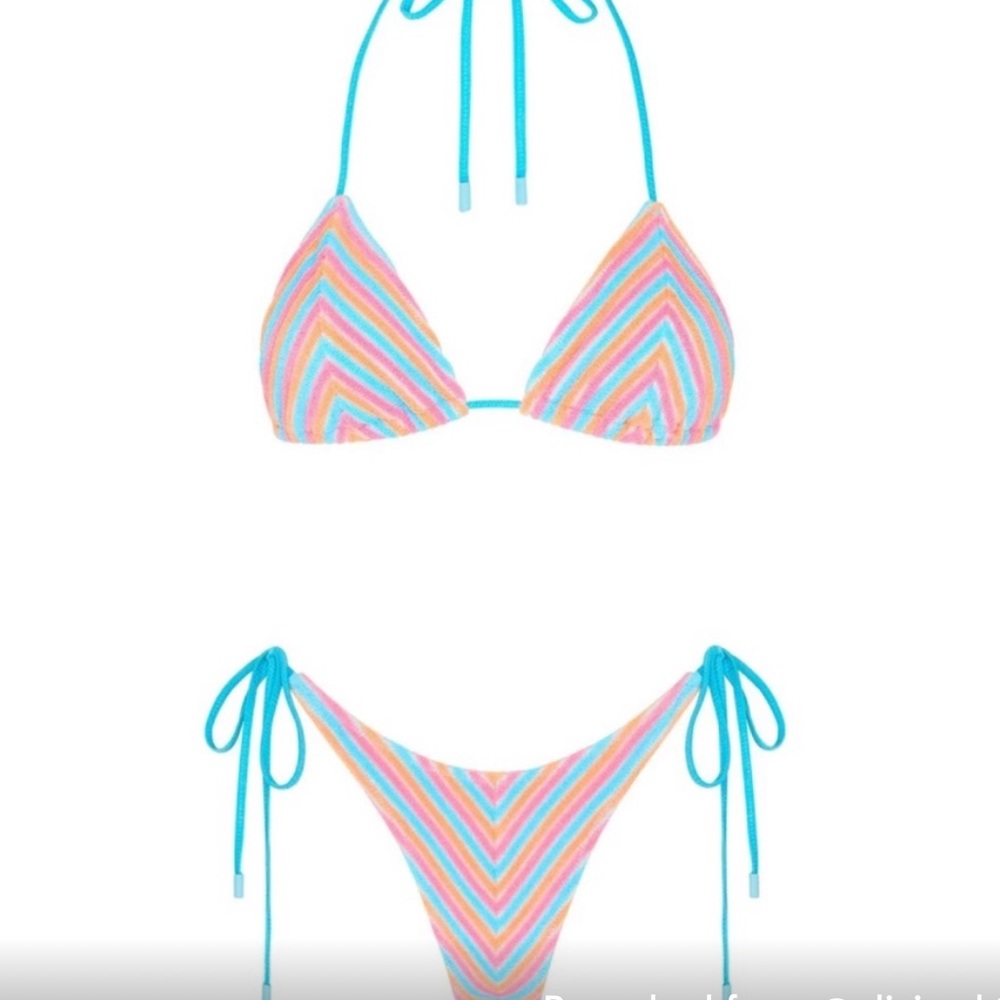 Triangl vinca sherbet stripe